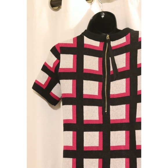 Kate Spade | holiday knit checker 70s dress EUC - Picture 4 of 6